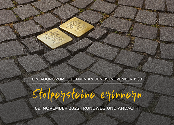 Stolpersteine erinnern Flyer